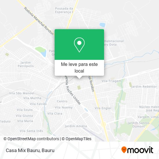 Casa Mix Bauru mapa