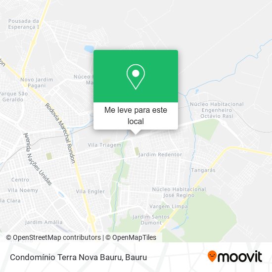 Condomínio Terra Nova Bauru mapa