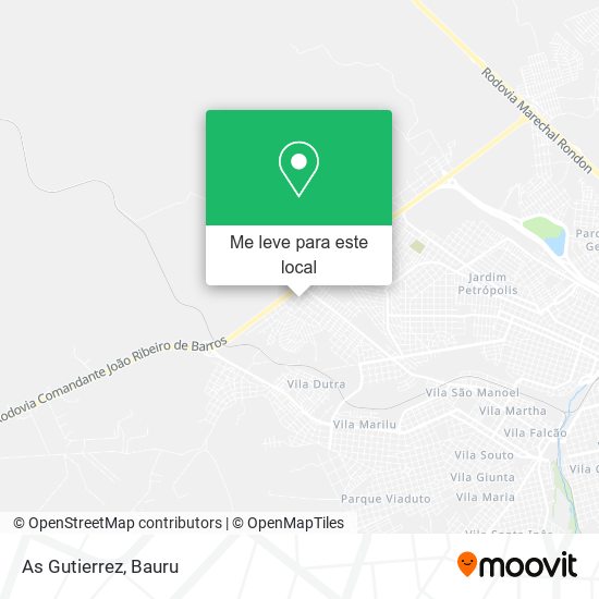 As Gutierrez mapa