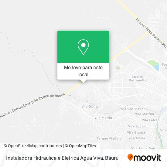 Instaladora Hidraulica e Eletrica Agua Viva mapa