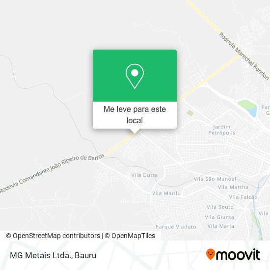 MG Metais Ltda. mapa