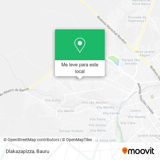 Dlakazapizza mapa