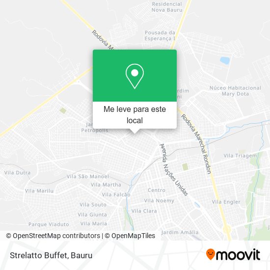 Strelatto Buffet mapa