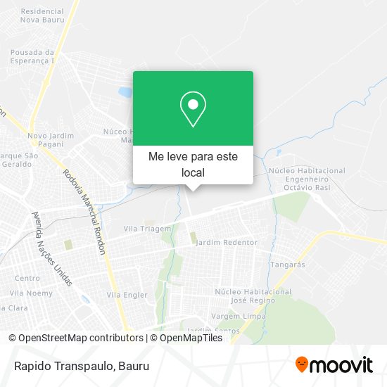 Rapido Transpaulo mapa