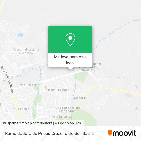 Remoldadora de Pneus Cruzeiro do Sul mapa