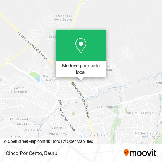 Cinco Por Cento mapa
