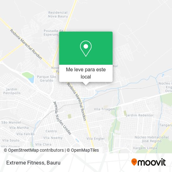 Extreme Fitness mapa