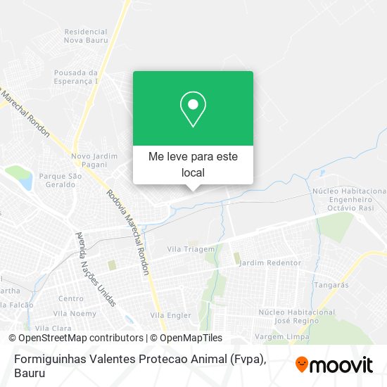 Formiguinhas Valentes Protecao Animal (Fvpa) mapa