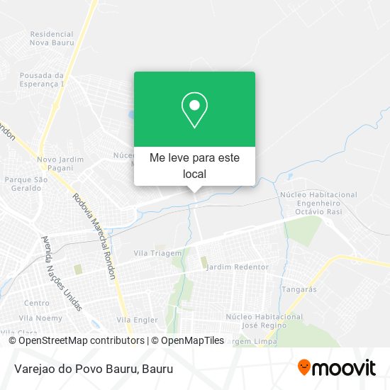 Varejao do Povo Bauru mapa
