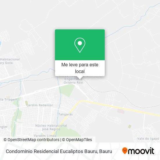 Condomínio Residencial Eucaliptos Bauru mapa