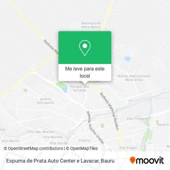 Espuma de Prata Auto Center e Lavacar mapa