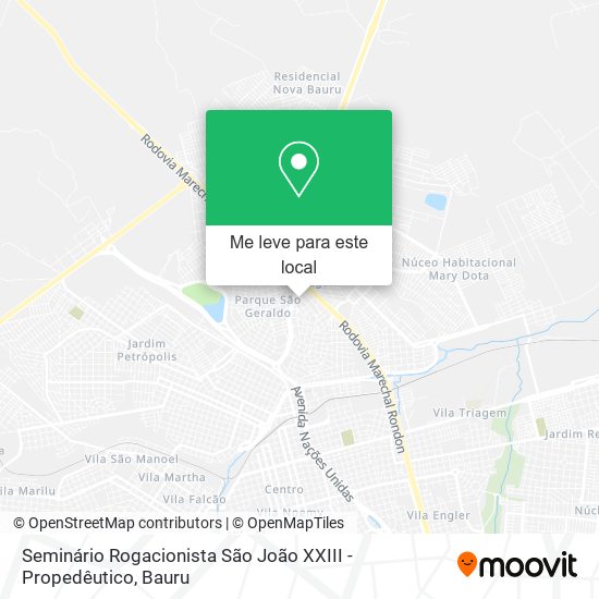 Seminário Rogacionista São João XXIII - Propedêutico mapa