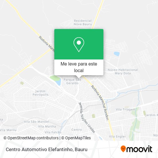 Centro Automotivo Elefantinho mapa