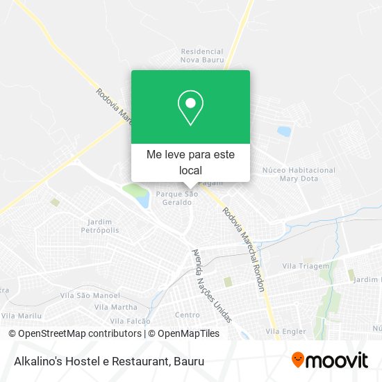 Alkalino's Hostel e Restaurant mapa