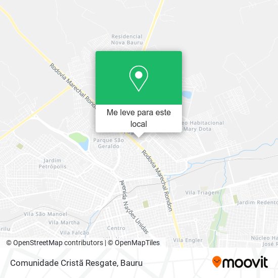Comunidade Cristã Resgate mapa