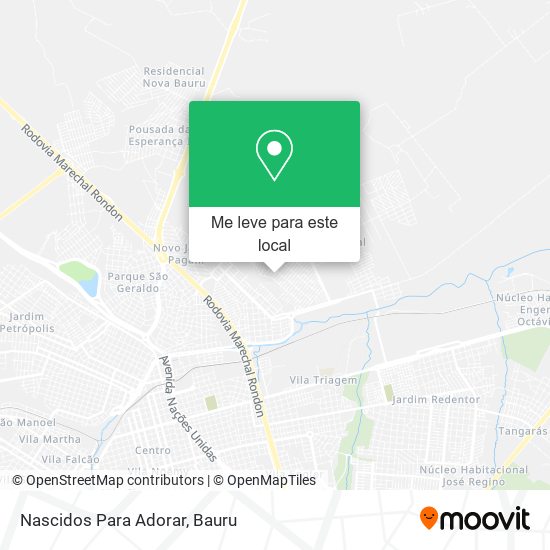 Nascidos Para Adorar mapa