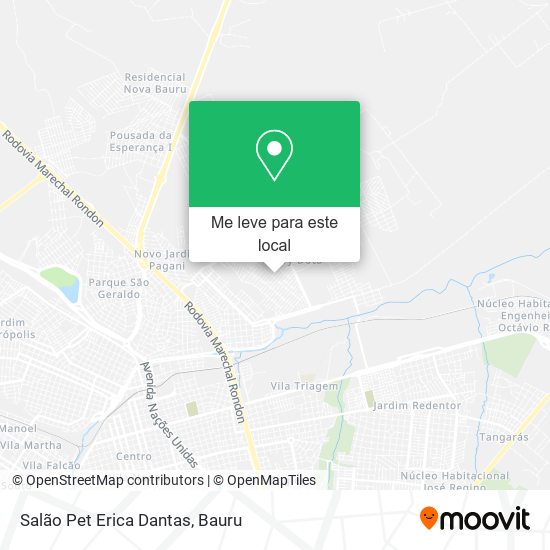 Salão Pet Erica Dantas mapa