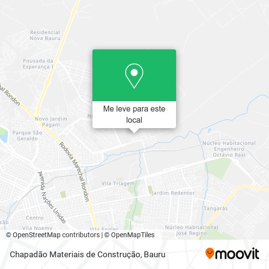Chapadão Materiais de Construção mapa