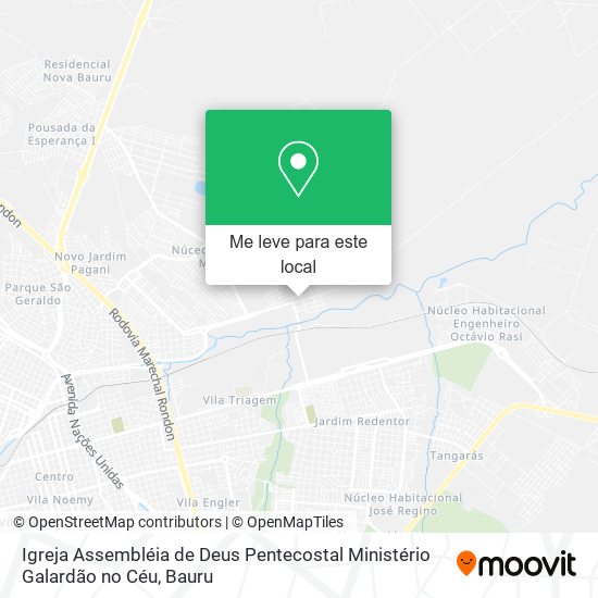 Igreja Assembléia de Deus Pentecostal Ministério Galardão no Céu mapa