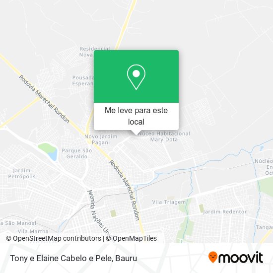 Tony e Elaine Cabelo e Pele mapa