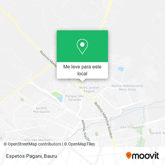 Espetos Pagani mapa