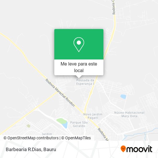 Barbearia R.Dias mapa