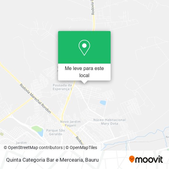 Quinta Categoria Bar e Mercearia mapa