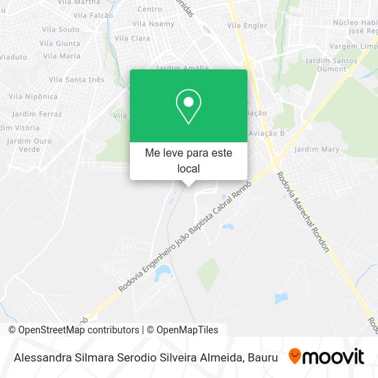 Alessandra Silmara Serodio Silveira Almeida mapa