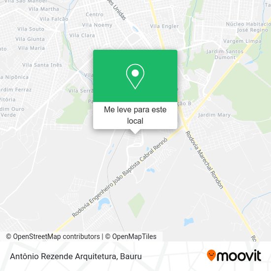 Antônio Rezende Arquitetura mapa