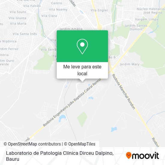 Laboratorio de Patologia Clínica Dirceu Dalpino mapa