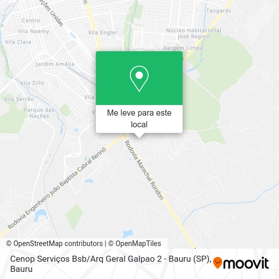 Cenop Serviços Bsb / Arq Geral Galpao 2 - Bauru (SP) mapa