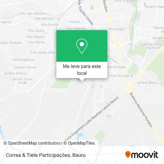 Correa & Tiete Participações mapa