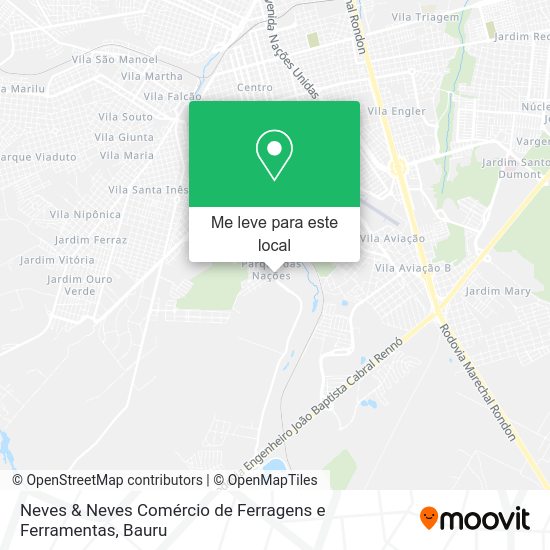 Neves & Neves Comércio de Ferragens e Ferramentas mapa