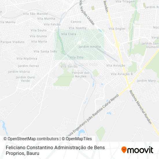 Feliciano Constantino Administração de Bens Proprios mapa
