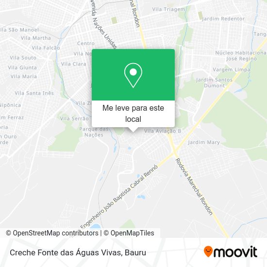 Creche Fonte das Águas Vivas mapa