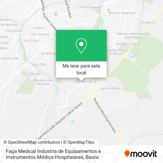 Faga Medical Industria de Equipamentos e Instrumentos Médico-Hospitalares mapa