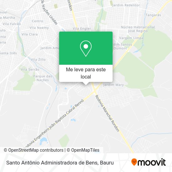 Santo Antônio Administradora de Bens mapa