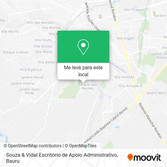 Souza & Vidal Escritório de Apoio Administrativo mapa