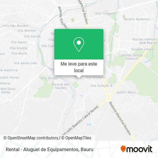 Rental - Aluguel de Equipamentos mapa