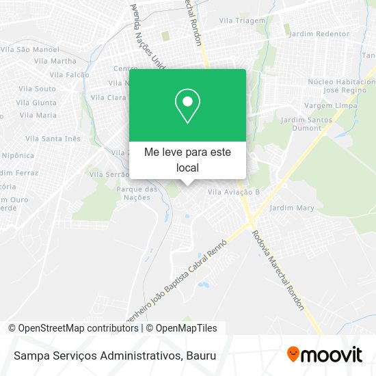 Sampa Serviços Administrativos mapa