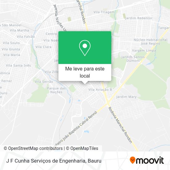 J F Cunha Serviços de Engenharia mapa
