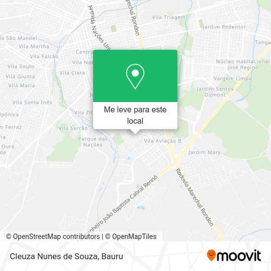 Cleuza Nunes de Souza mapa