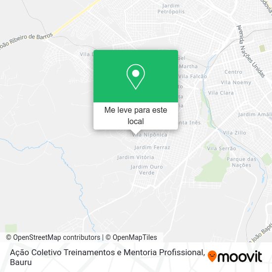 Ação Coletivo Treinamentos e Mentoria Profissional mapa