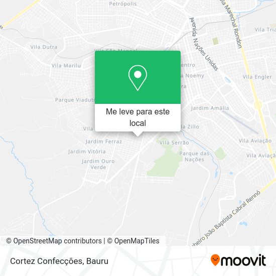 Cortez Confecções mapa