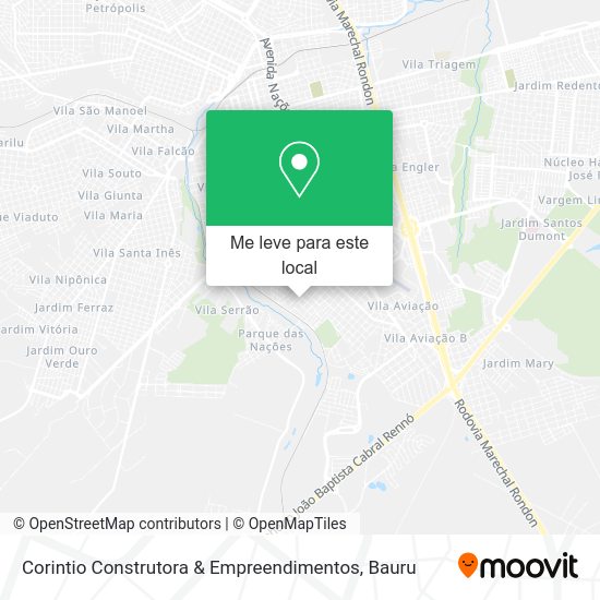 Corintio Construtora & Empreendimentos mapa