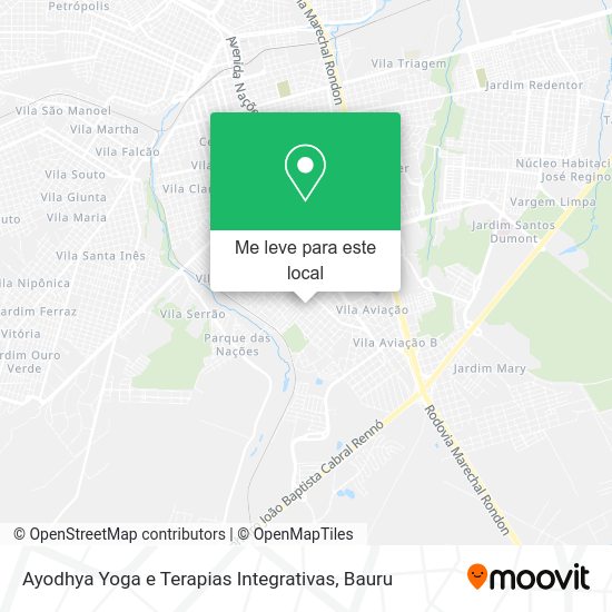 Ayodhya Yoga e Terapias Integrativas mapa