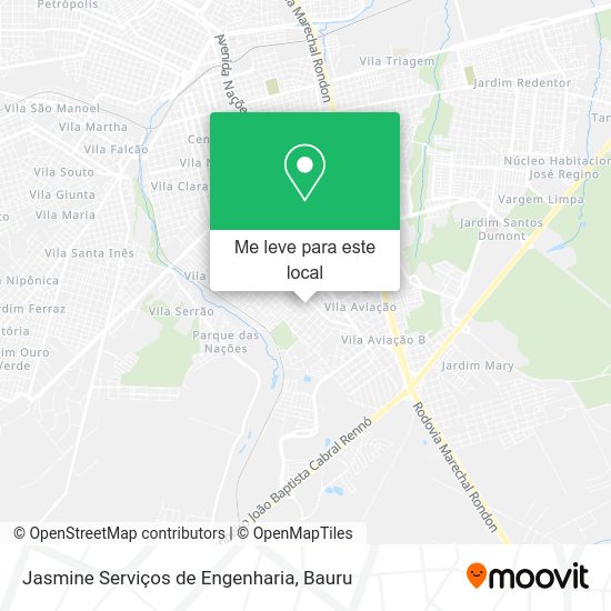 Jasmine Serviços de Engenharia mapa
