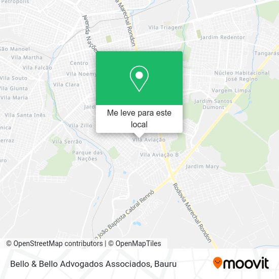 Bello & Bello Advogados Associados mapa