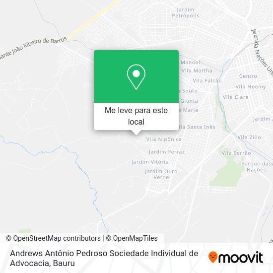 Andrews Antônio Pedroso Sociedade Individual de Advocacia mapa