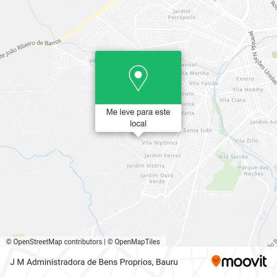 J M Administradora de Bens Proprios mapa